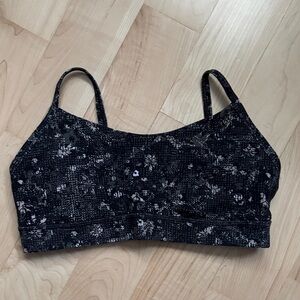 Women’s Floral Print Bralette - Black